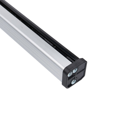 LED linear light fixture on a white background