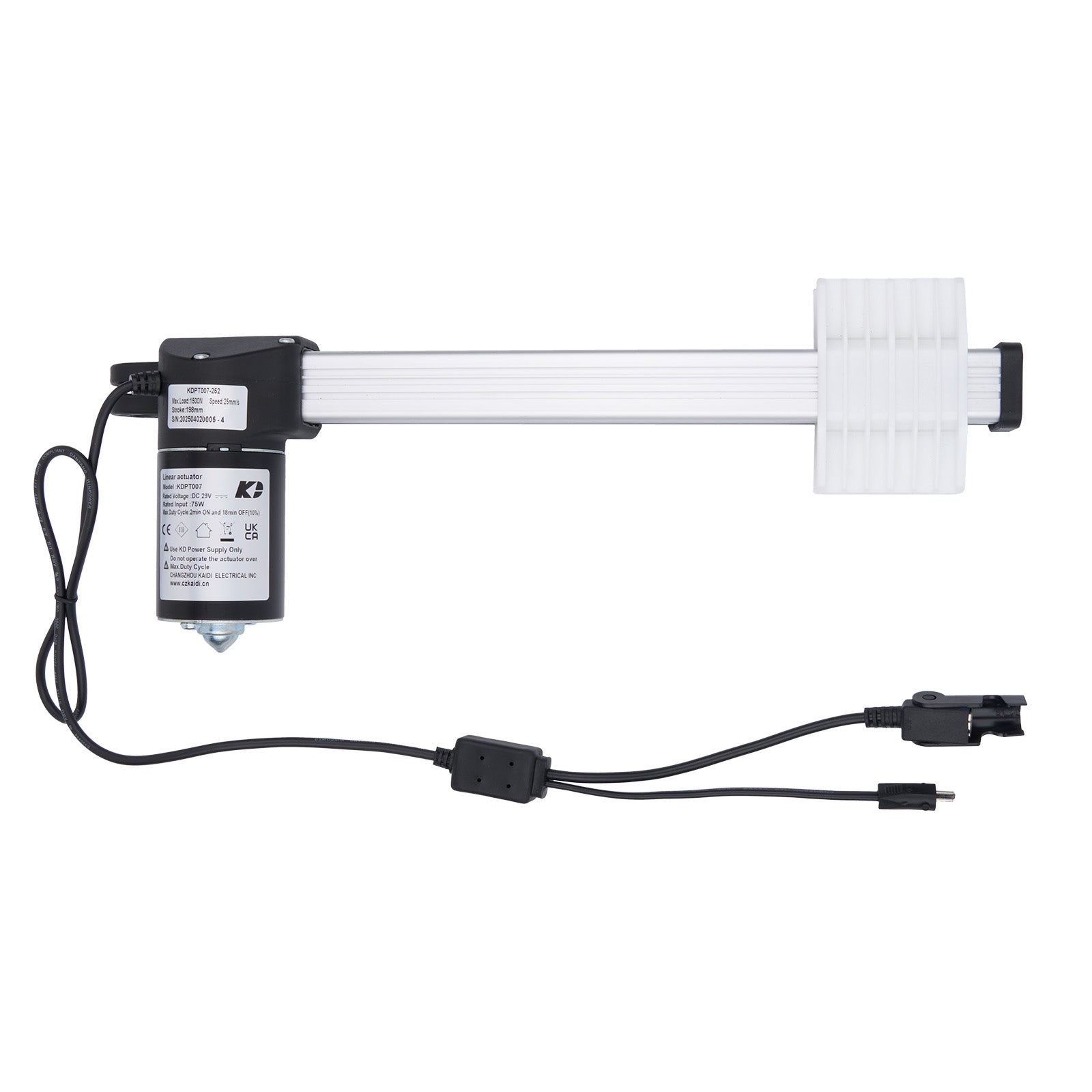 Aquarium light fixture with power cord on a white background