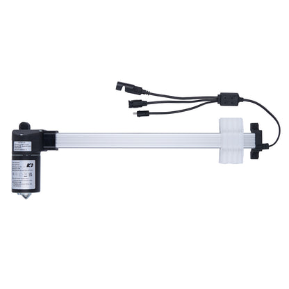 Mechanical arm with multiple attachments on a white background