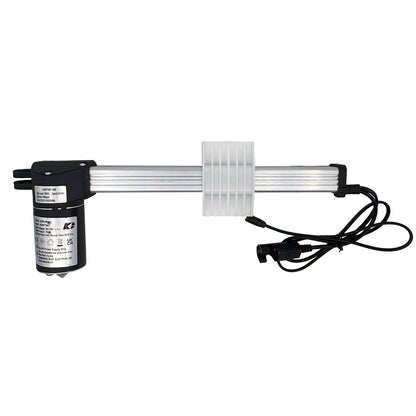 A KAIDI KDPT007-258 linear actuator, with a black motor housing and a silver shaft, designed for use in recliner or lift chairs.