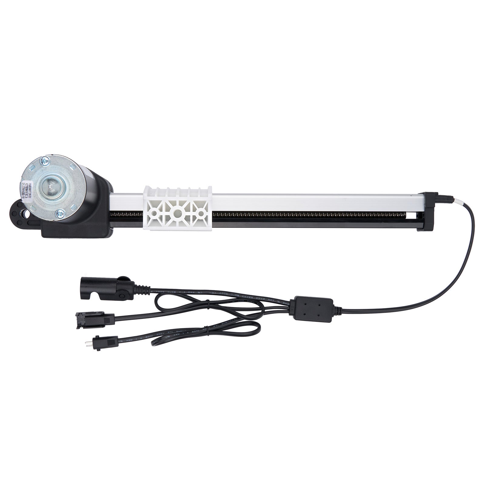 Underwater light bar with cable on a white background