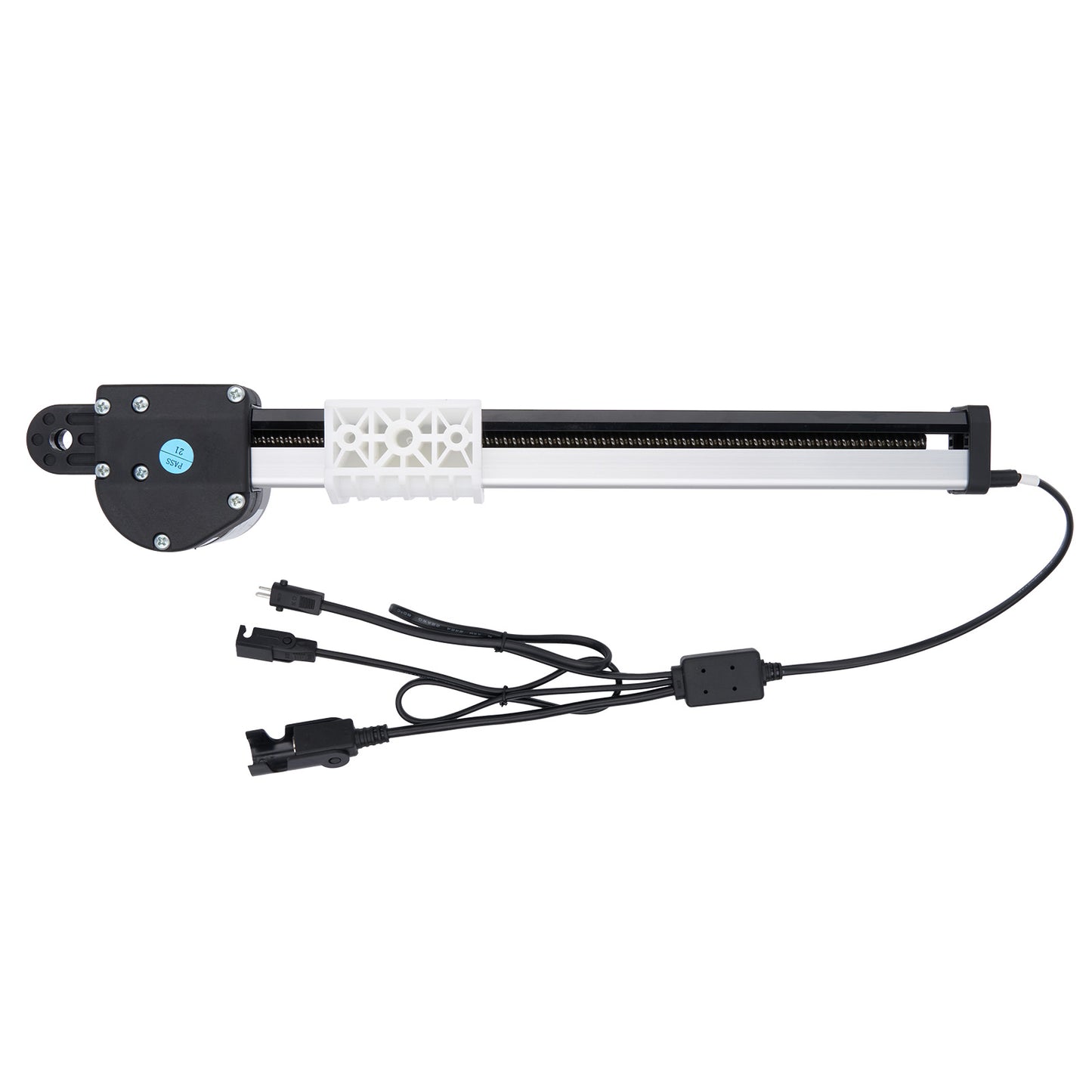 Light bar with connectors on a white background