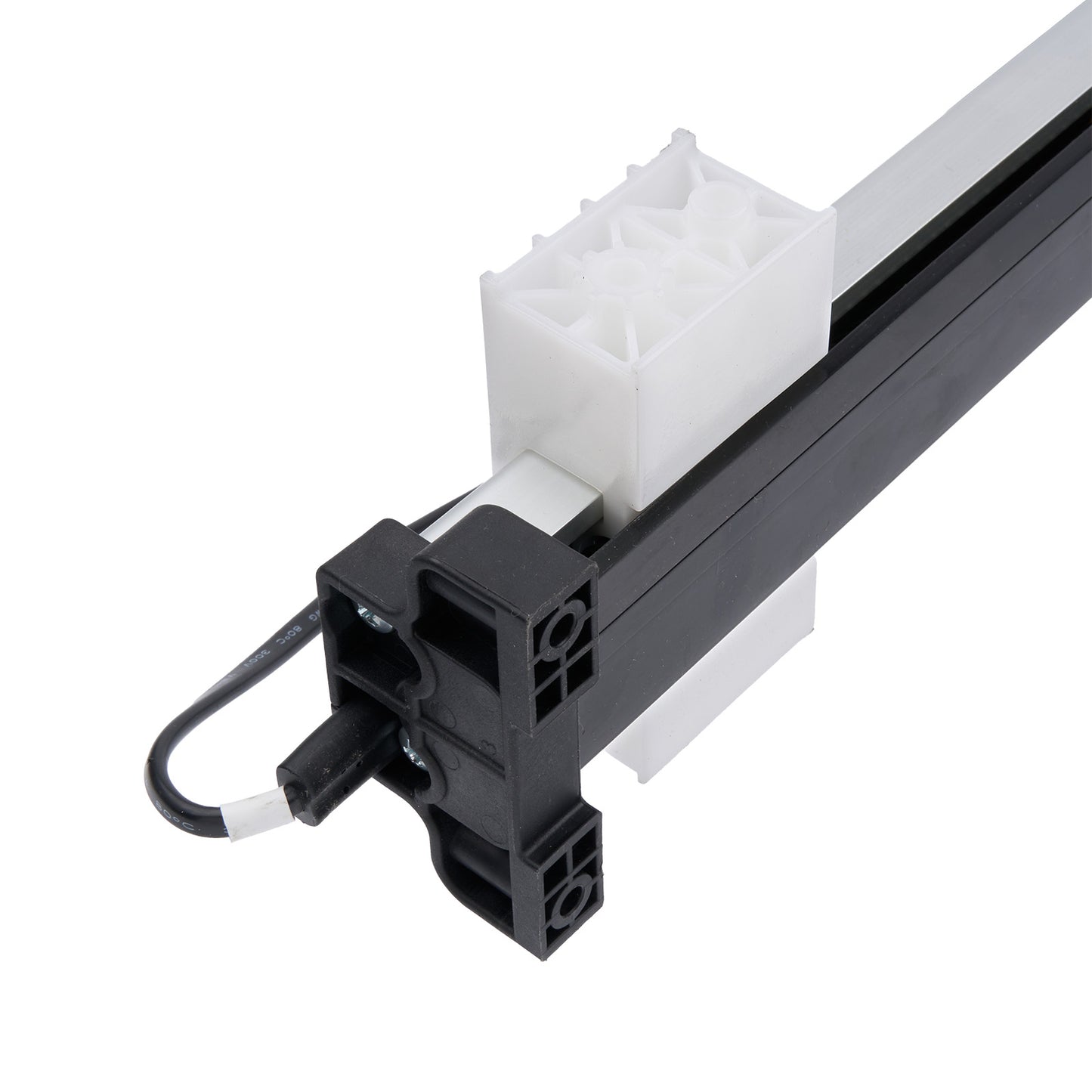 Close-up of a mechanical component with a white background