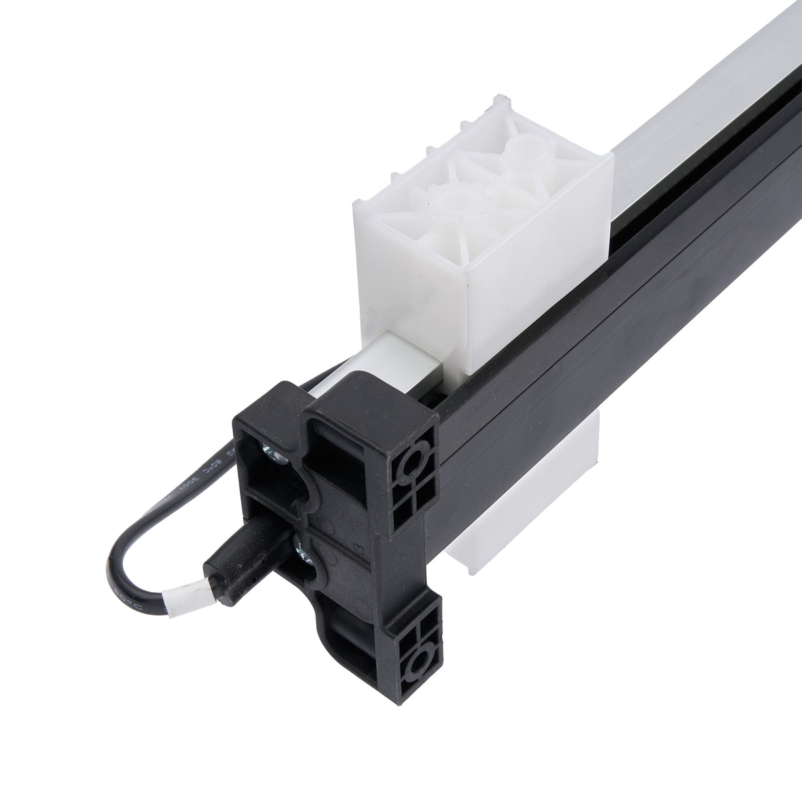 Close-up of a mechanical component with a white background