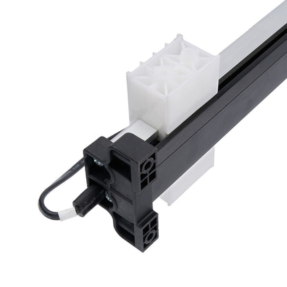 Close-up of a mechanical component with a white background