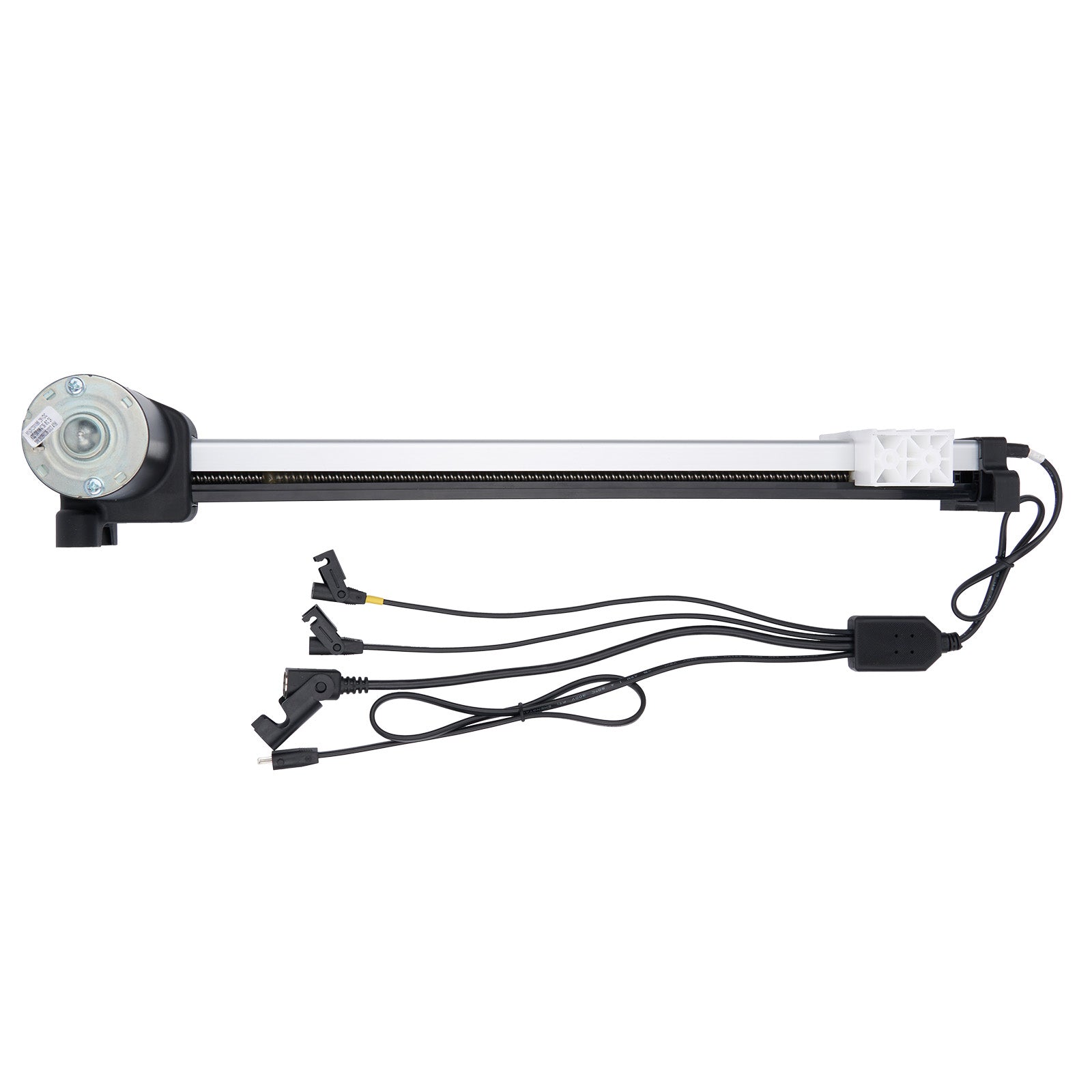 Mechanical arm with connectors on a white background