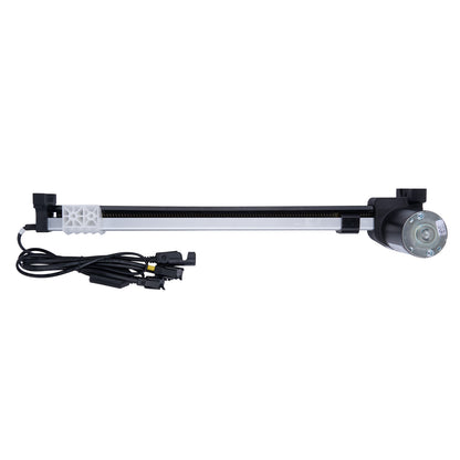 Aquarium light fixture with power cord on a white background