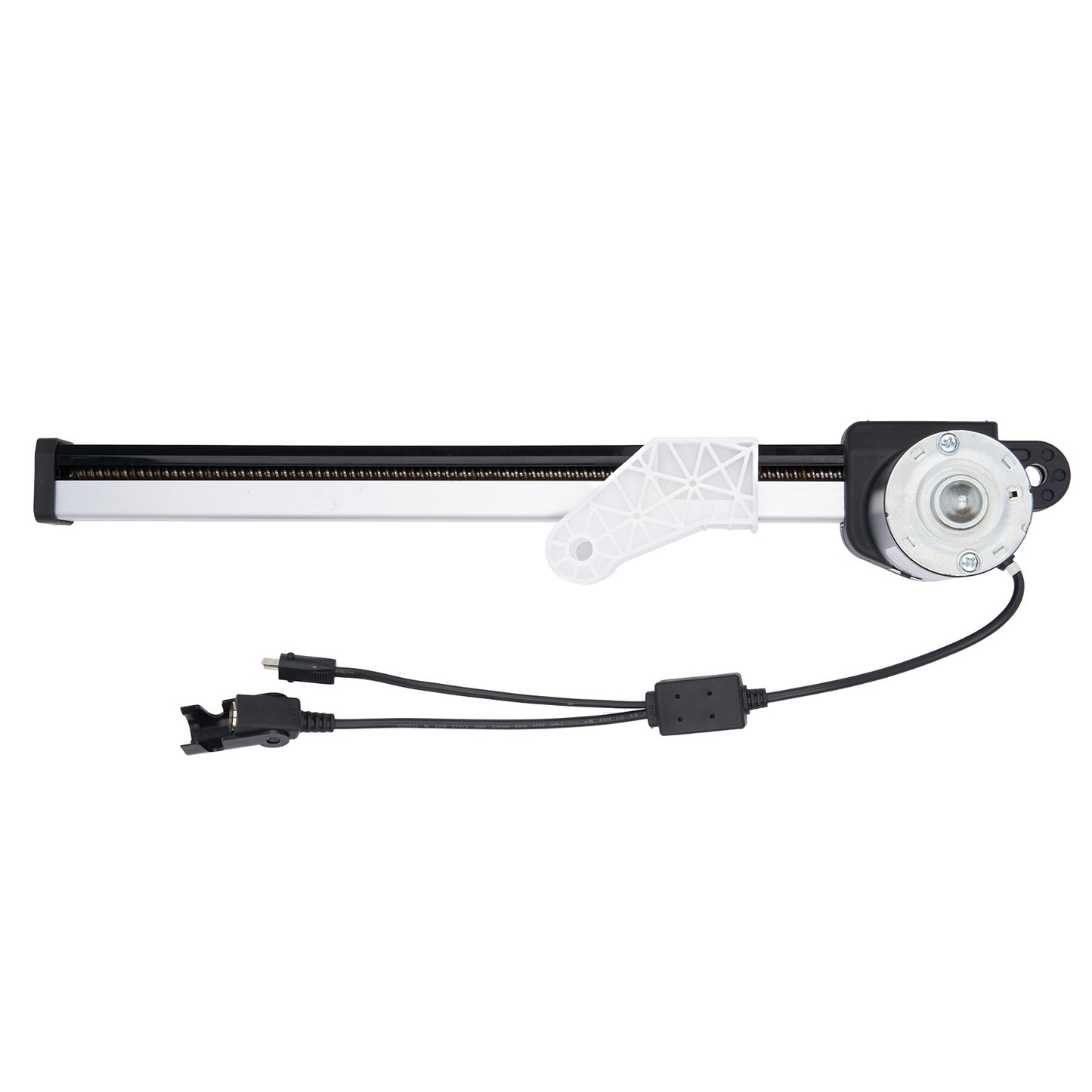 Motorcycle brake lever with wiring on a white background