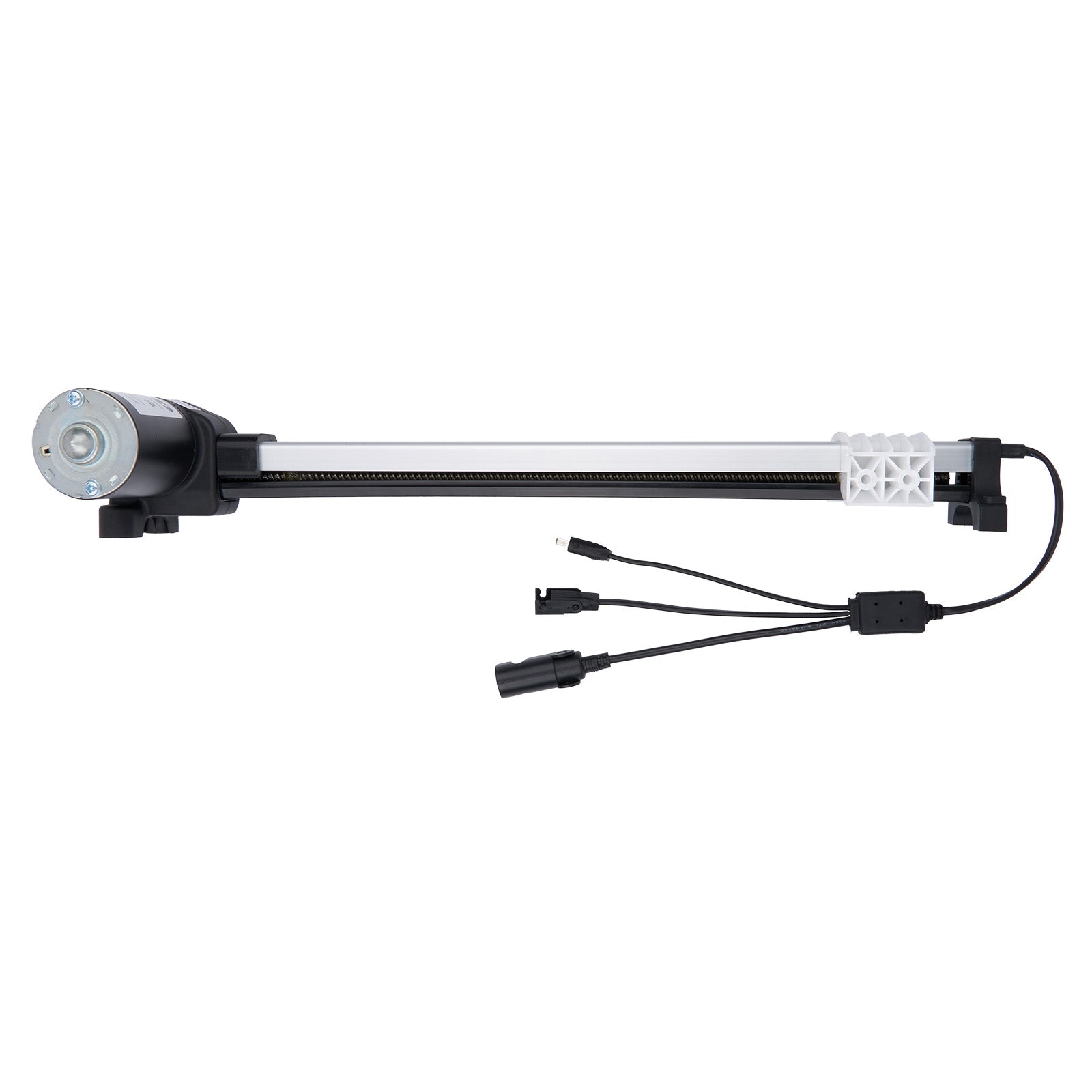 Aquarium light with cables on a white background