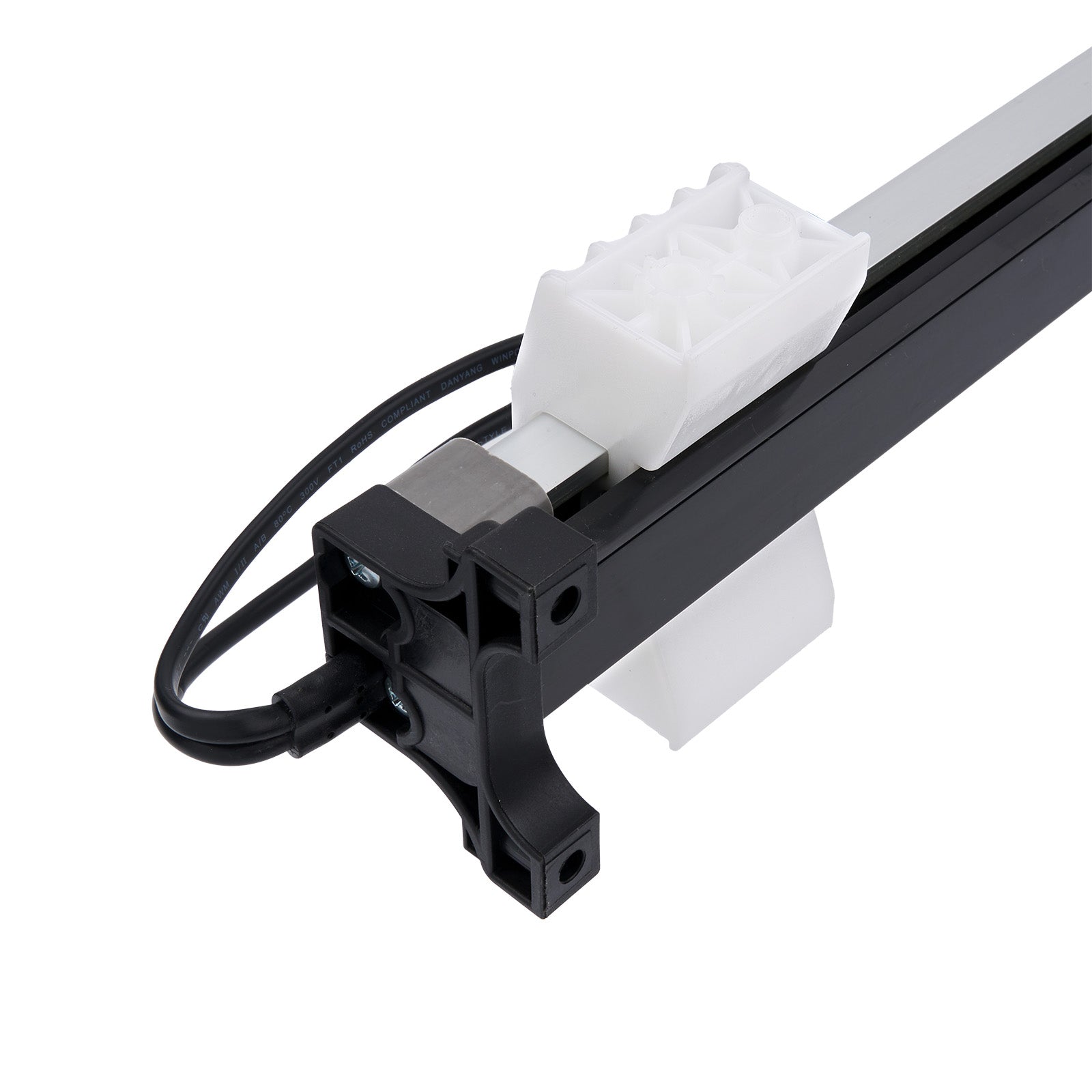 Mechanical component with a cable on a white background