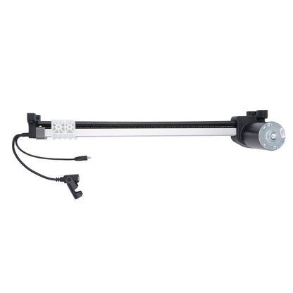 Camera slider with wheels on a white background