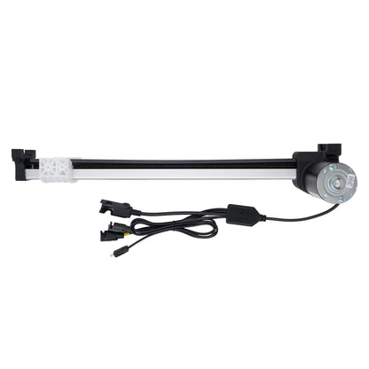 Light bar with connectors on a white background