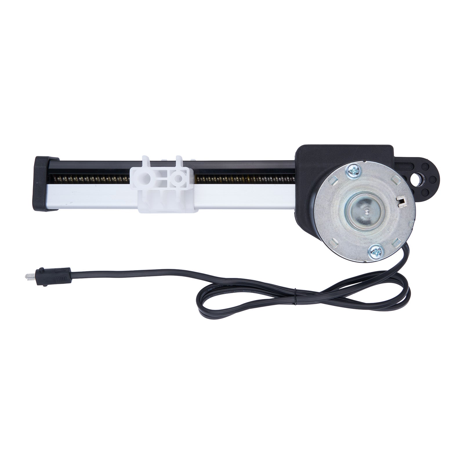 Mechanical component with a cable on a white background