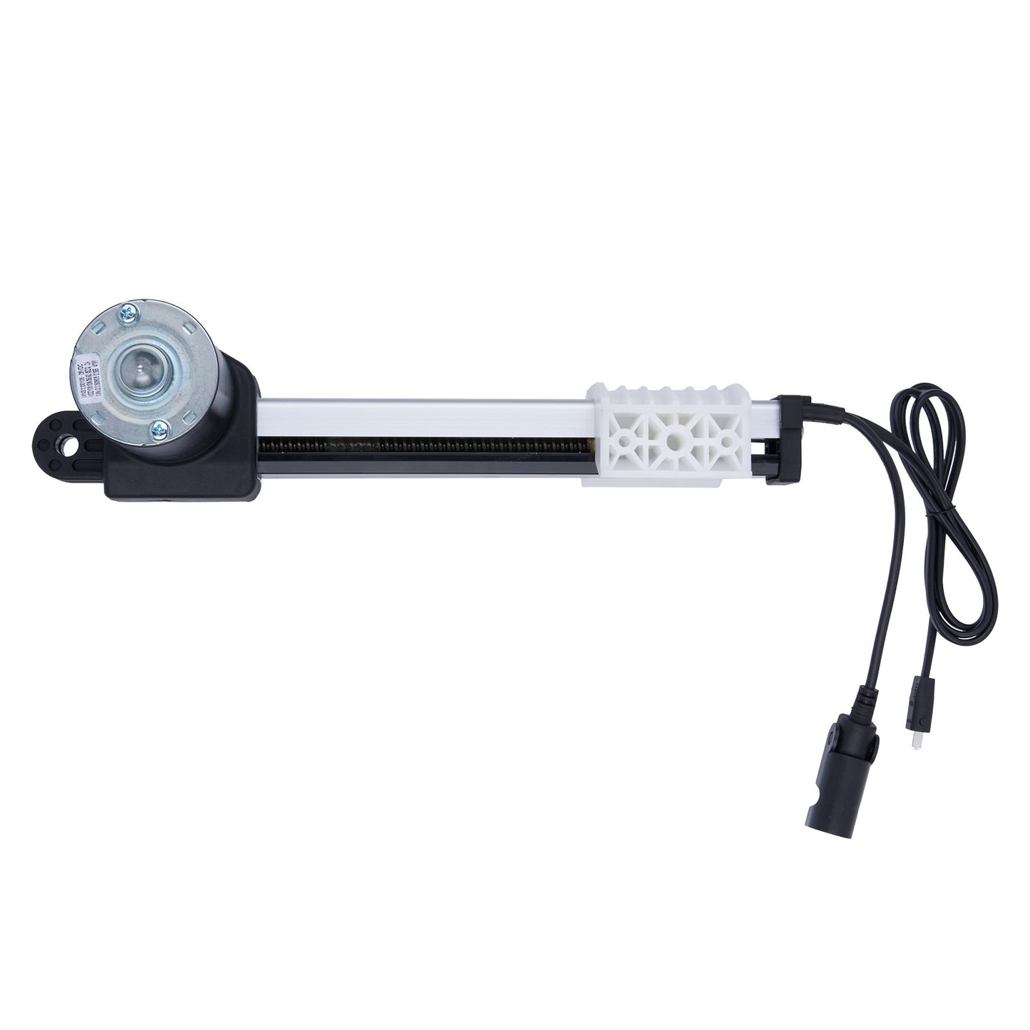 Mechanical component with a cable on a white background