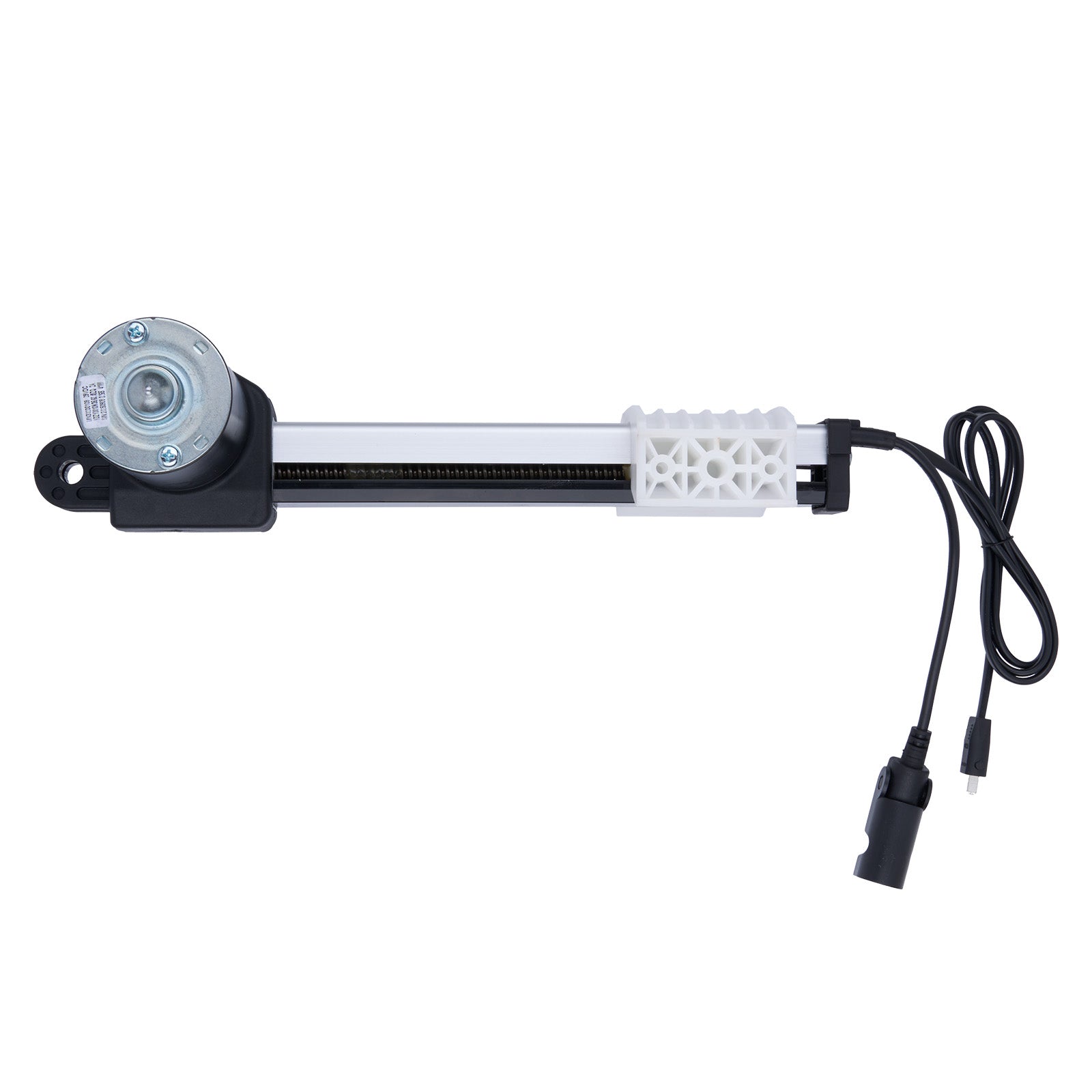 Mechanical component with a cable on a white background