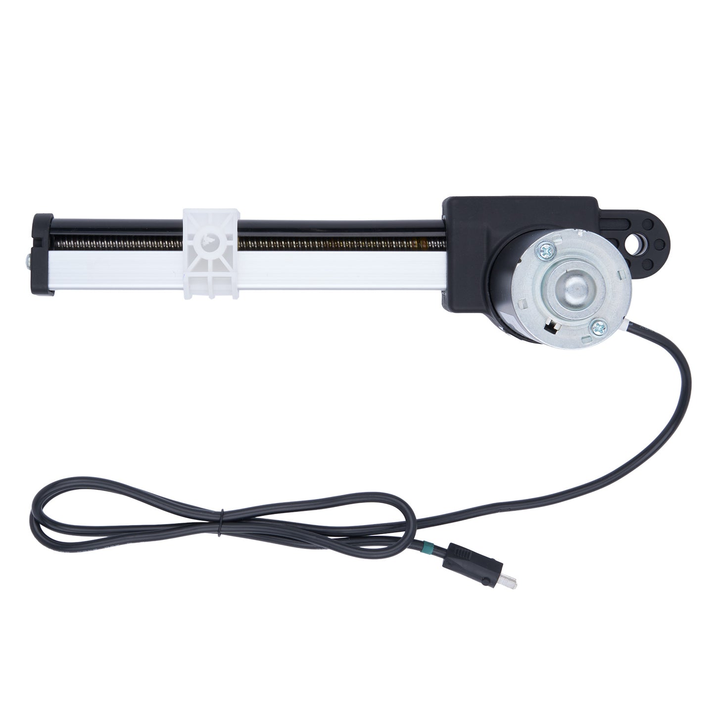 Mechanical actuator with cable on a white background