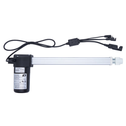 Tire inflator with power cord on a white background