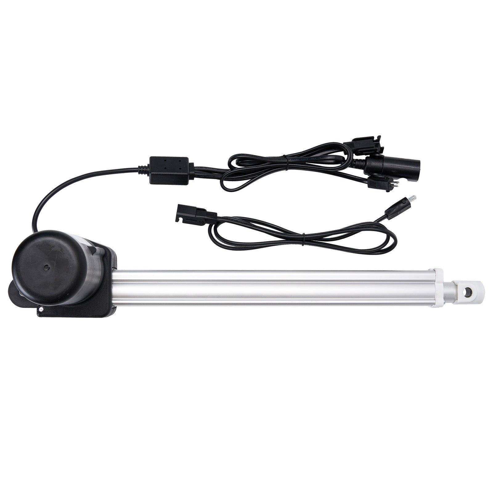 Motorized slider with cables on a white background