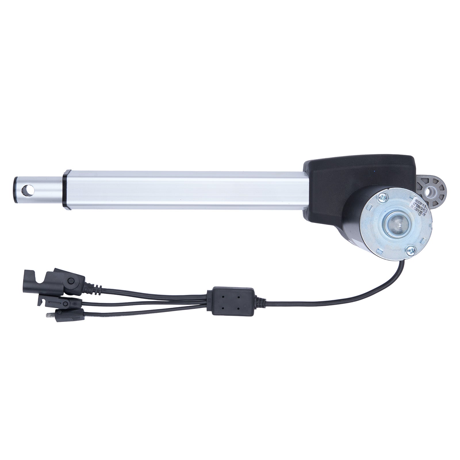 Linear actuator with cable on a white background