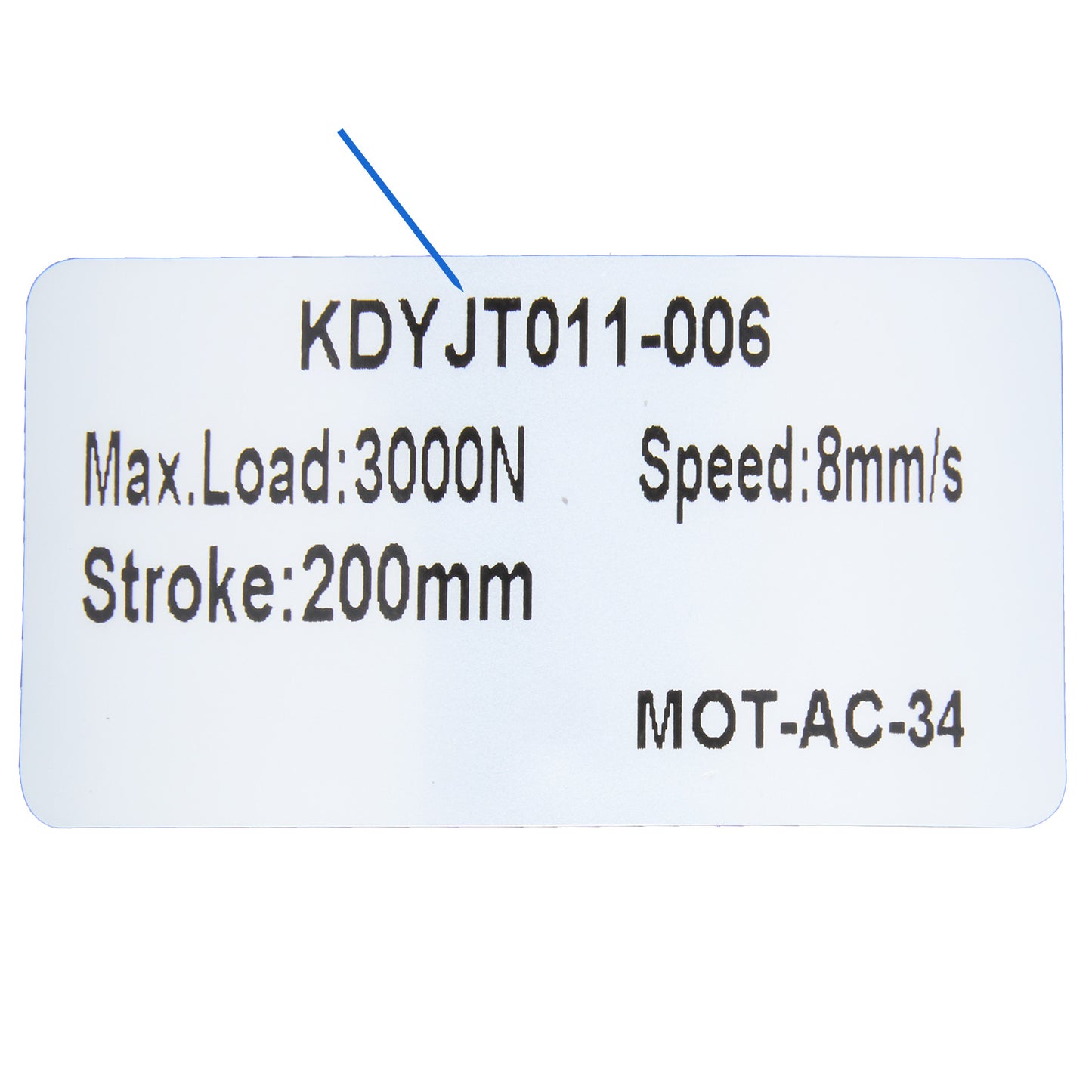 KAIDI KDYJT011-006 MOT-AC-34 Linear Actuator for Recliner/Lift Chair