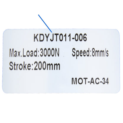 KAIDI KDYJT011-006 MOT-AC-34 Linear Actuator for Recliner/Lift Chair
