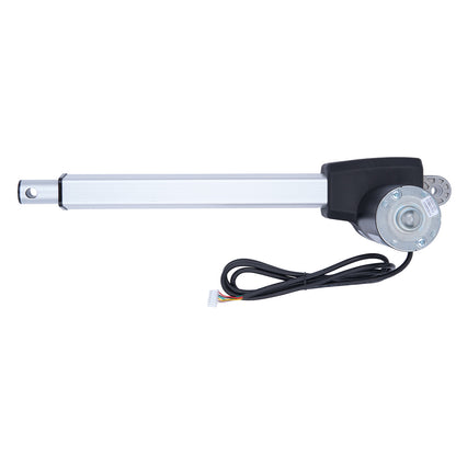 Linear actuator with cable on a white background