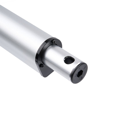 Metallic cylindrical component with black accents on a white background