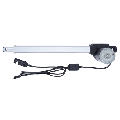Linear actuator with cables on a white background