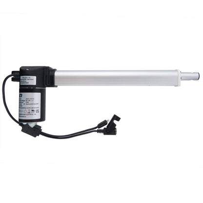 A black linear actuator for a recliner or lift chair, showing the actuator body, a male 2 pin plug, and a female 5 pin plug.