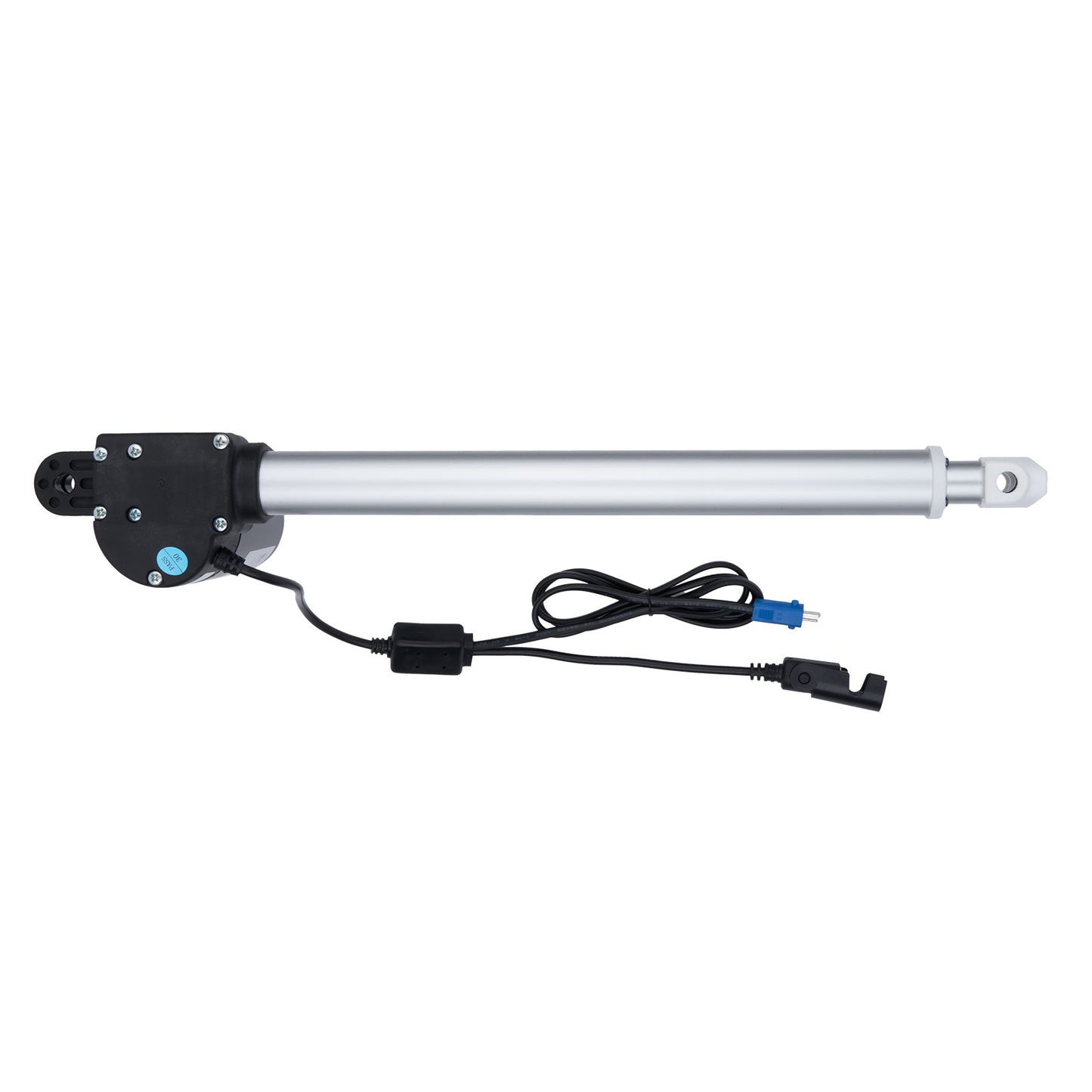 Linear actuator with cable on a white background