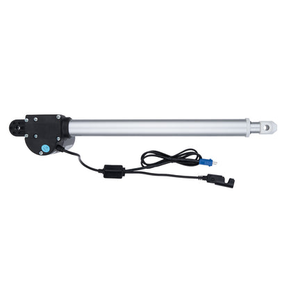 Linear actuator with cable on a white background