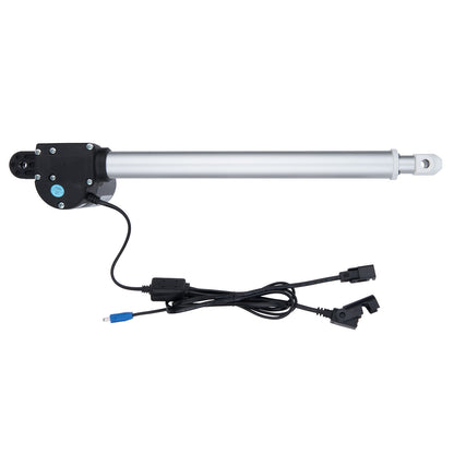 Linear actuator with cable on a white background