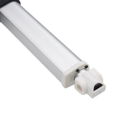 Close-up of a white telescopic rod on a white background