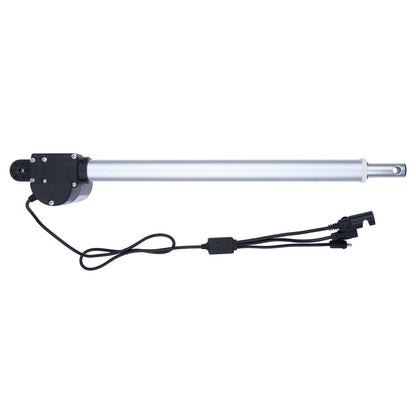 Linear actuator with cable on a white background