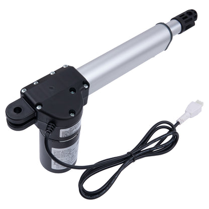 Electric linear actuator with cable on a white background