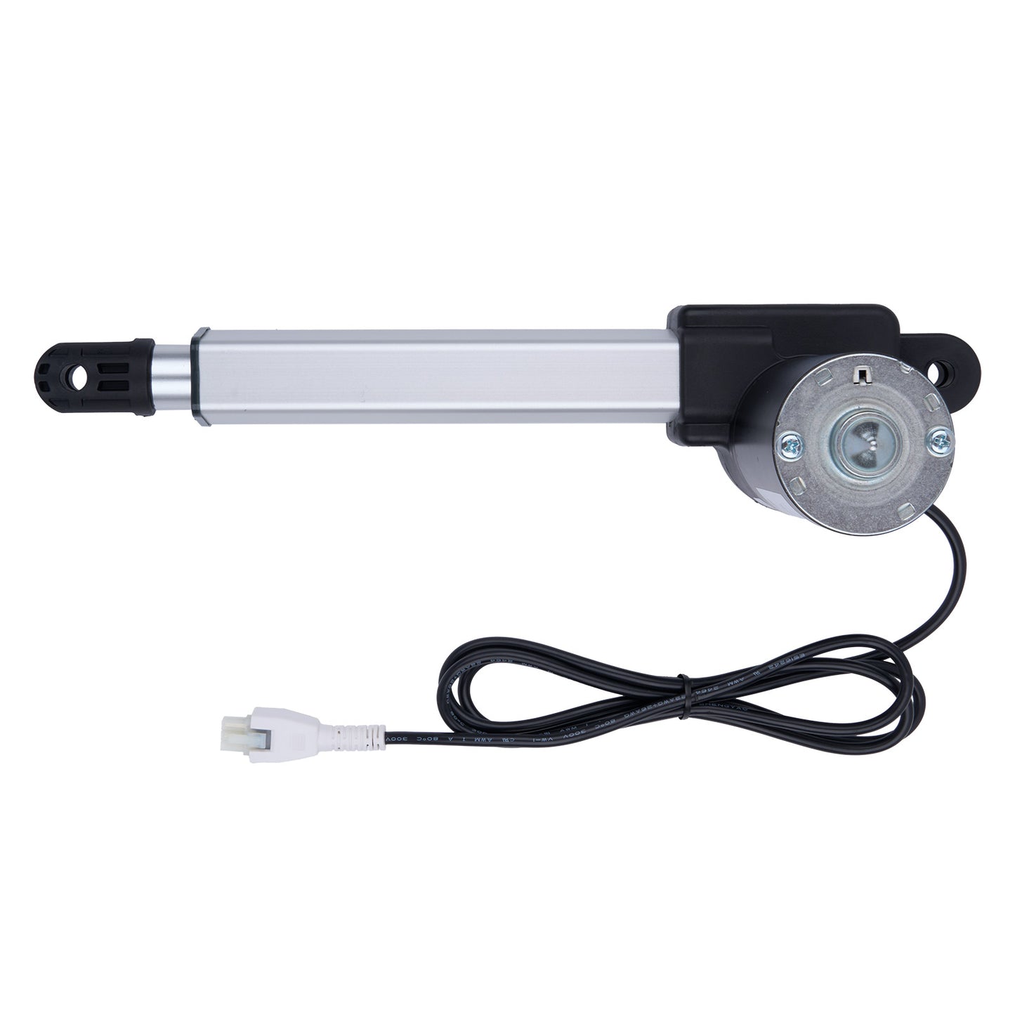 Mechanical actuator with cable on a white background