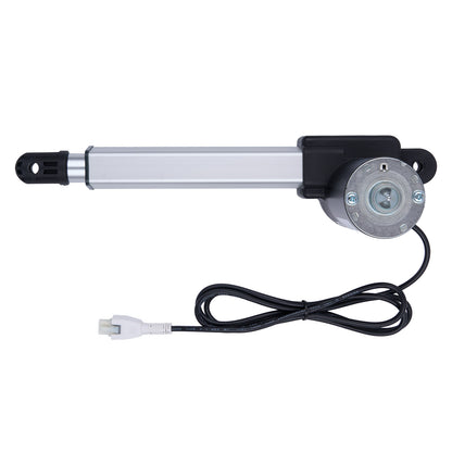 Mechanical actuator with cable on a white background