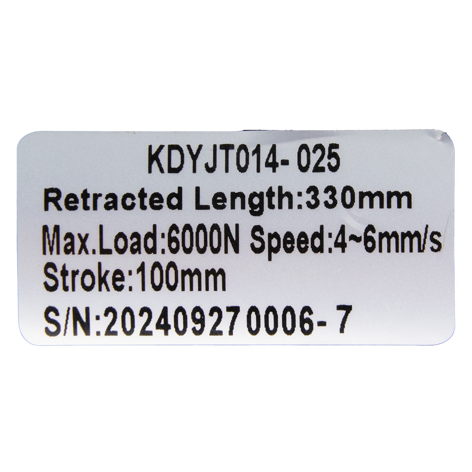 KAIDI KDYJT014-025 ELM0251C2 Linear Actuator for Adjustable Bed