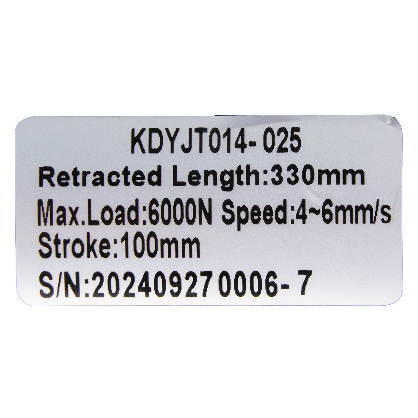 KAIDI KDYJT014-025 ELM0251C2 Linear Actuator for Adjustable Bed Bases