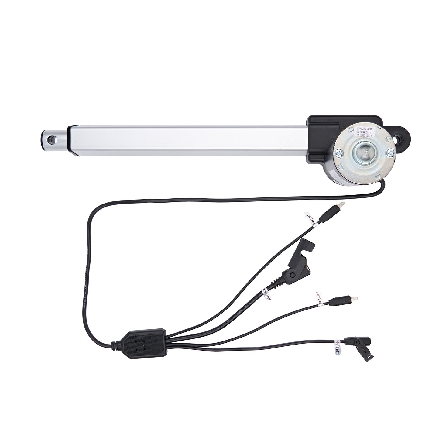 Window motor with wiring on a white background