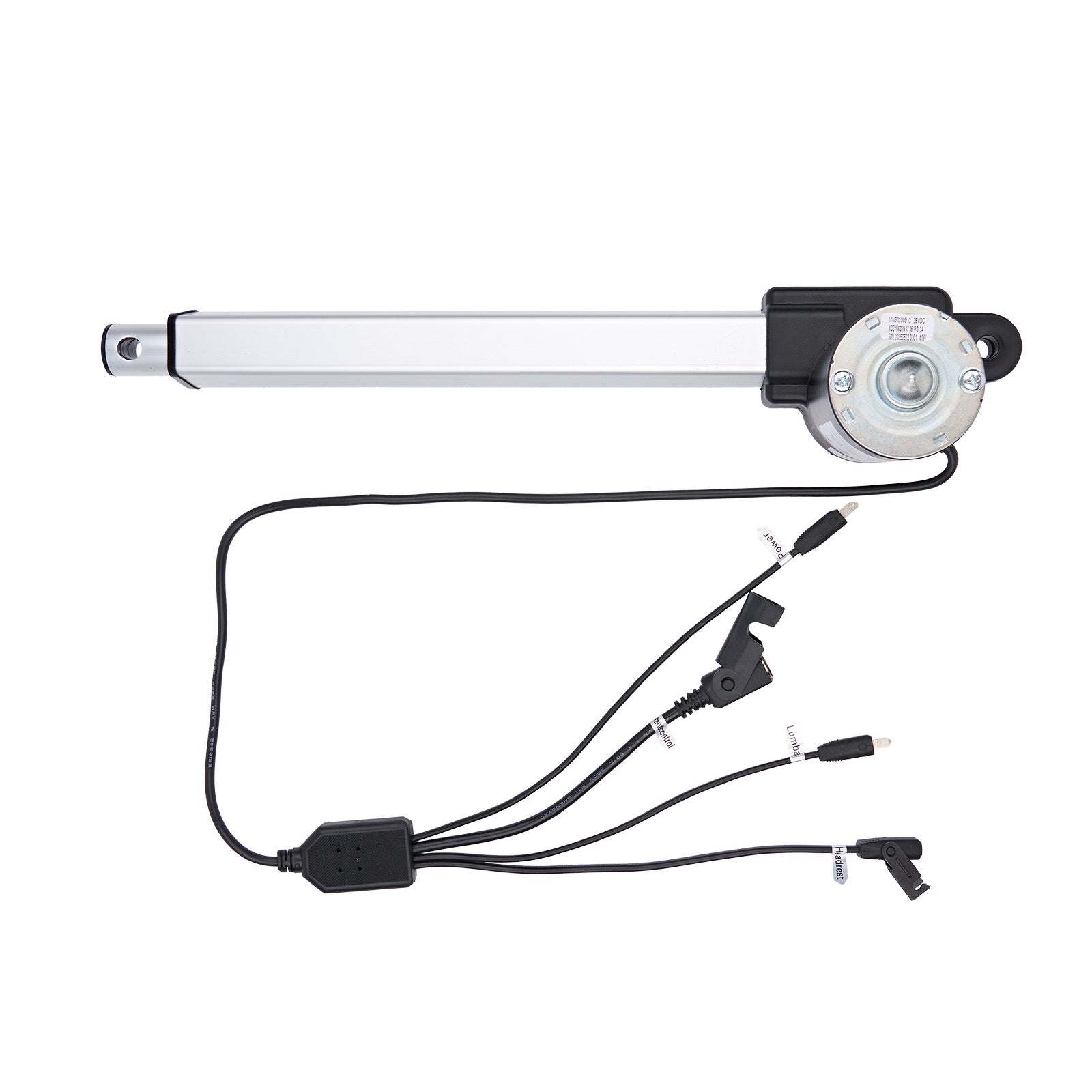 Window motor with wiring on a white background