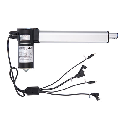 Electric actuator with multiple cables on a white background