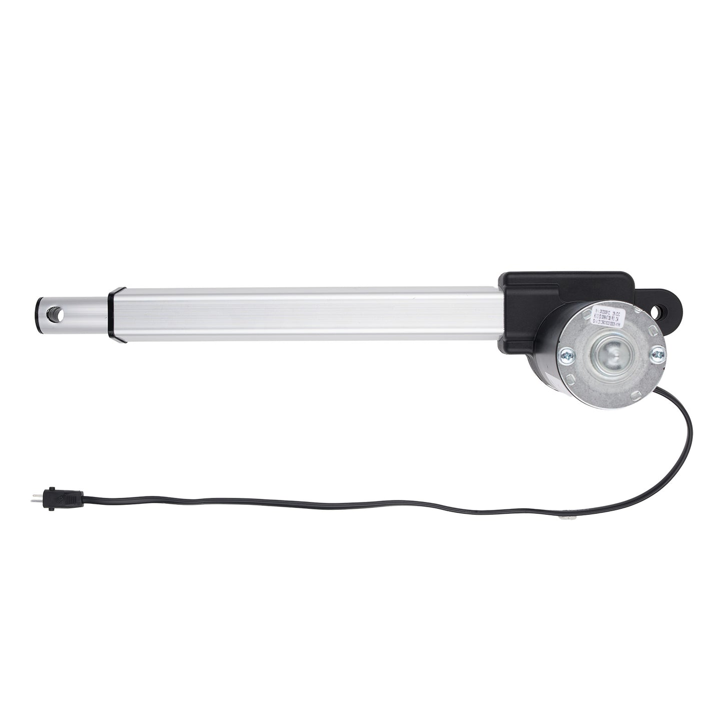Linear actuator on a white background