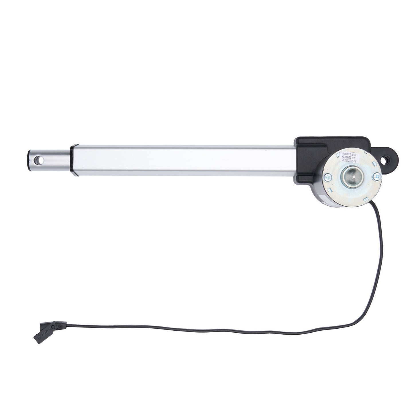 Linear actuator with cable on a white background