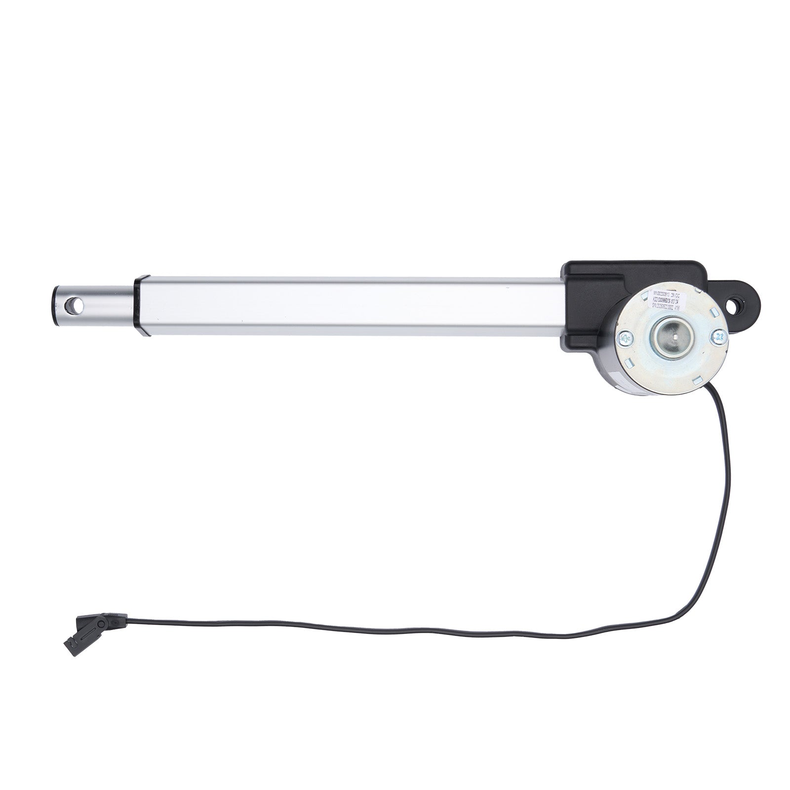 Linear actuator with cable on a white background