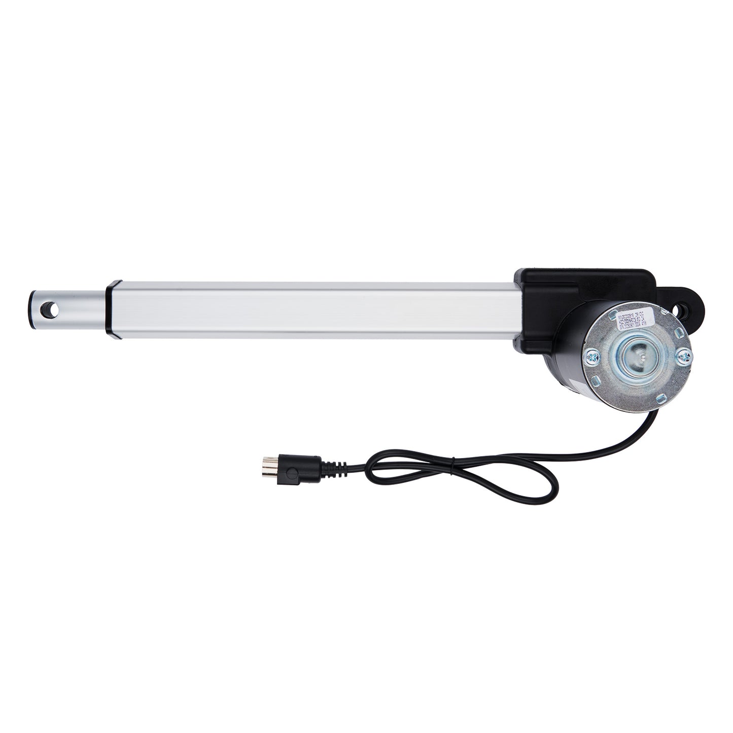 Linear actuator with cable on a white background