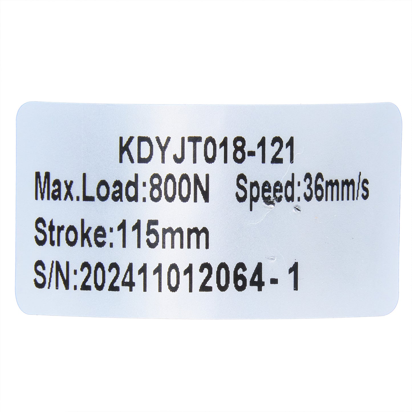KAIDI KDYJT018-121 Linear Actuator for Recliner/Lift Chair