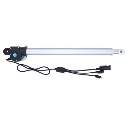 Linear actuator with cable on a white background
