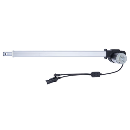 Linear actuator with motor on a white background