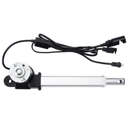 Mechanical actuator with wiring on a white background